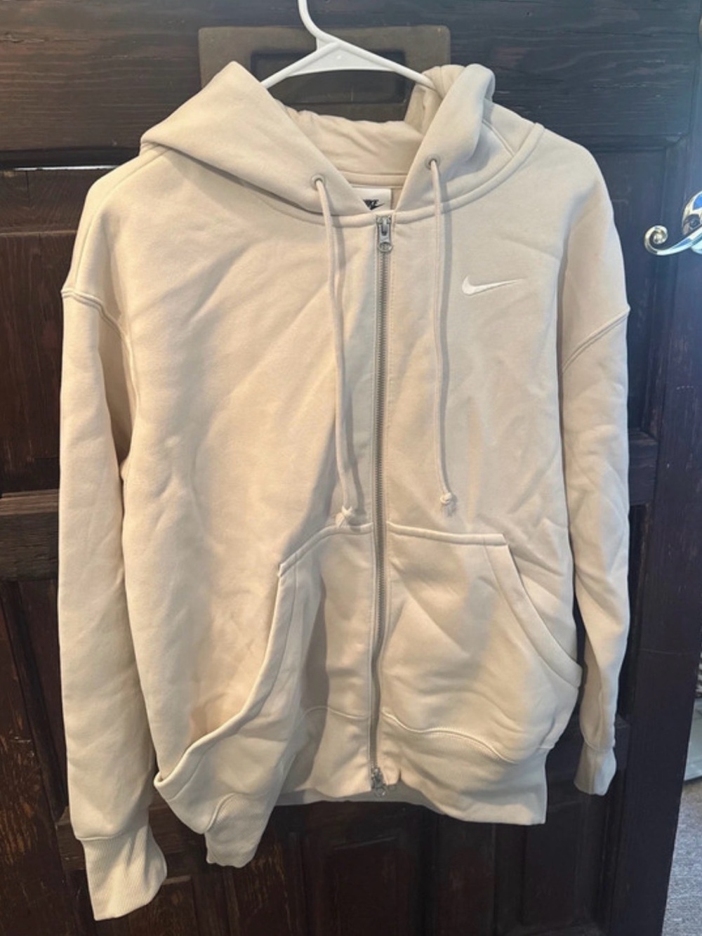 NWT!  Nike Women’s Cream Full-Zip Hoodie